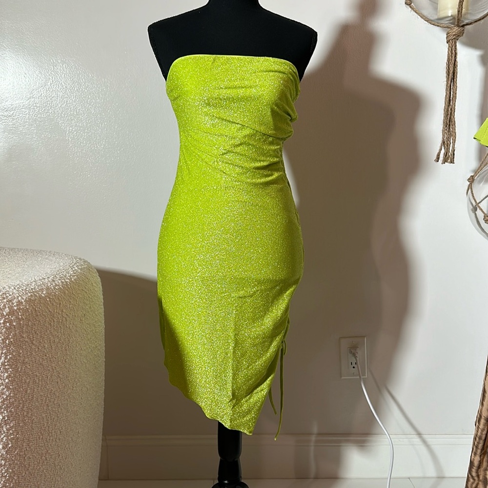 Apple green dress